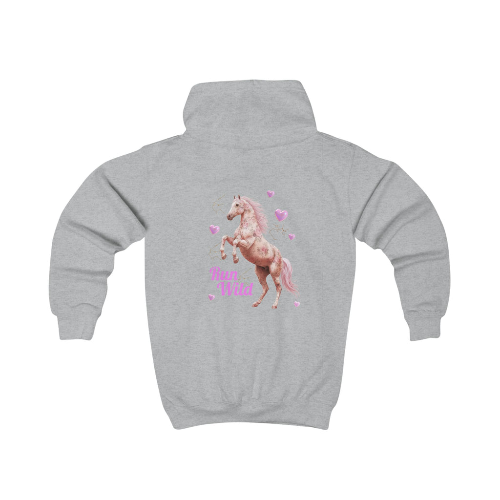 Pink Unicorn Run Wild Kids Hoodie 3-14 years | The Pretty Pony Club
