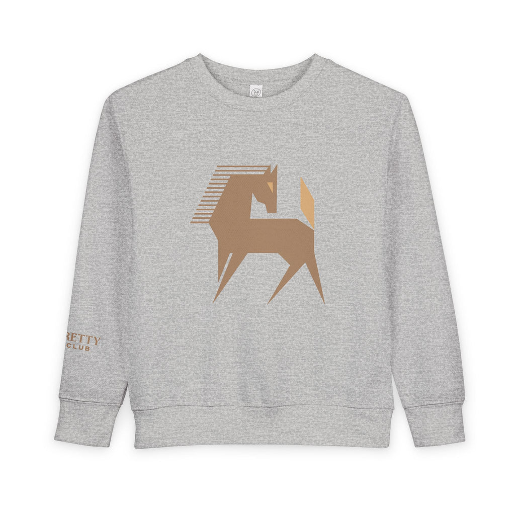 Geometric Pony Toddler Sweatshirt | Minimal Horse Graphic