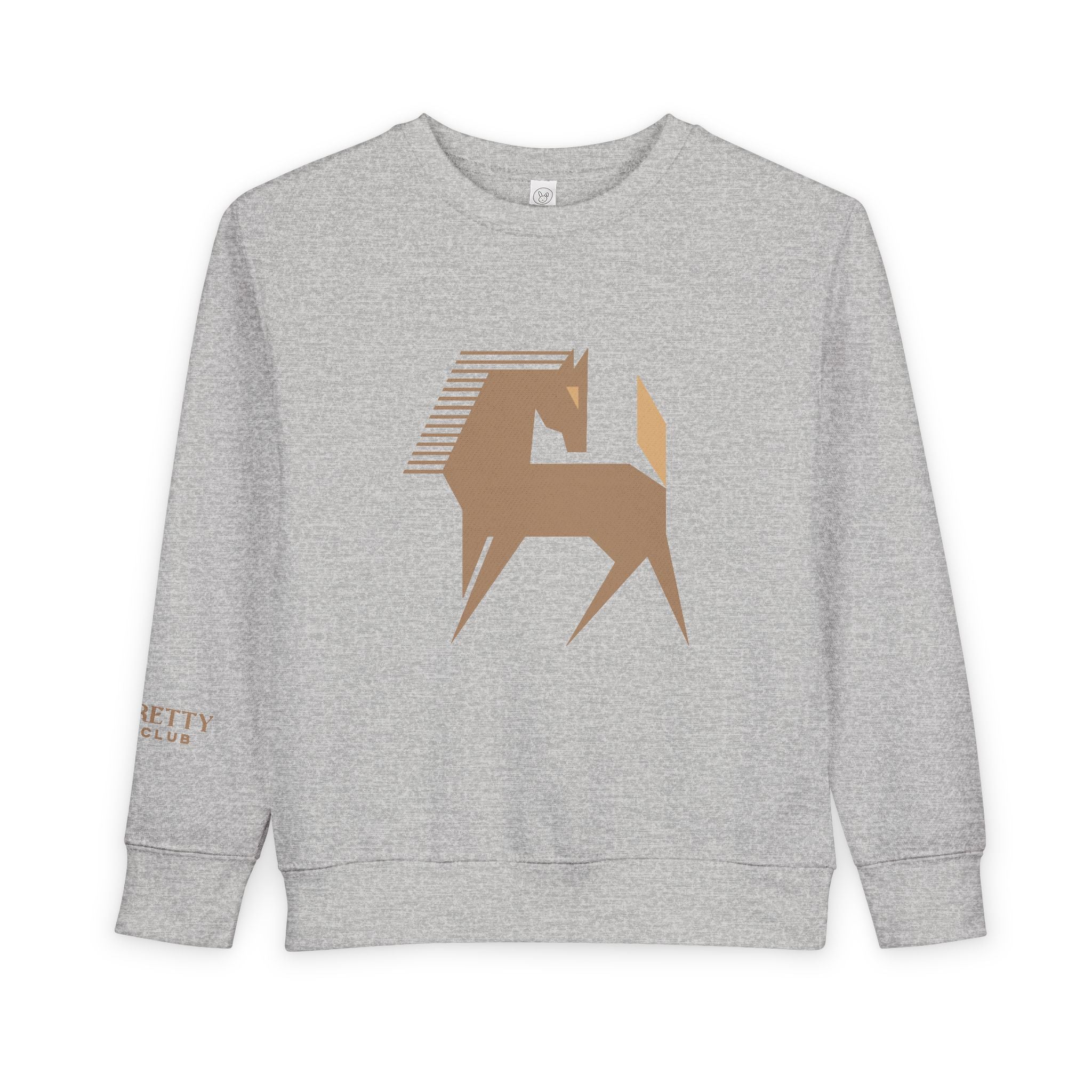 Geometric Pony Toddler Sweatshirt | Minimal Horse Graphic