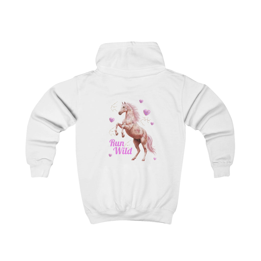 Pink Unicorn Run Wild Kids Hoodie 3-14 years | The Pretty Pony Club