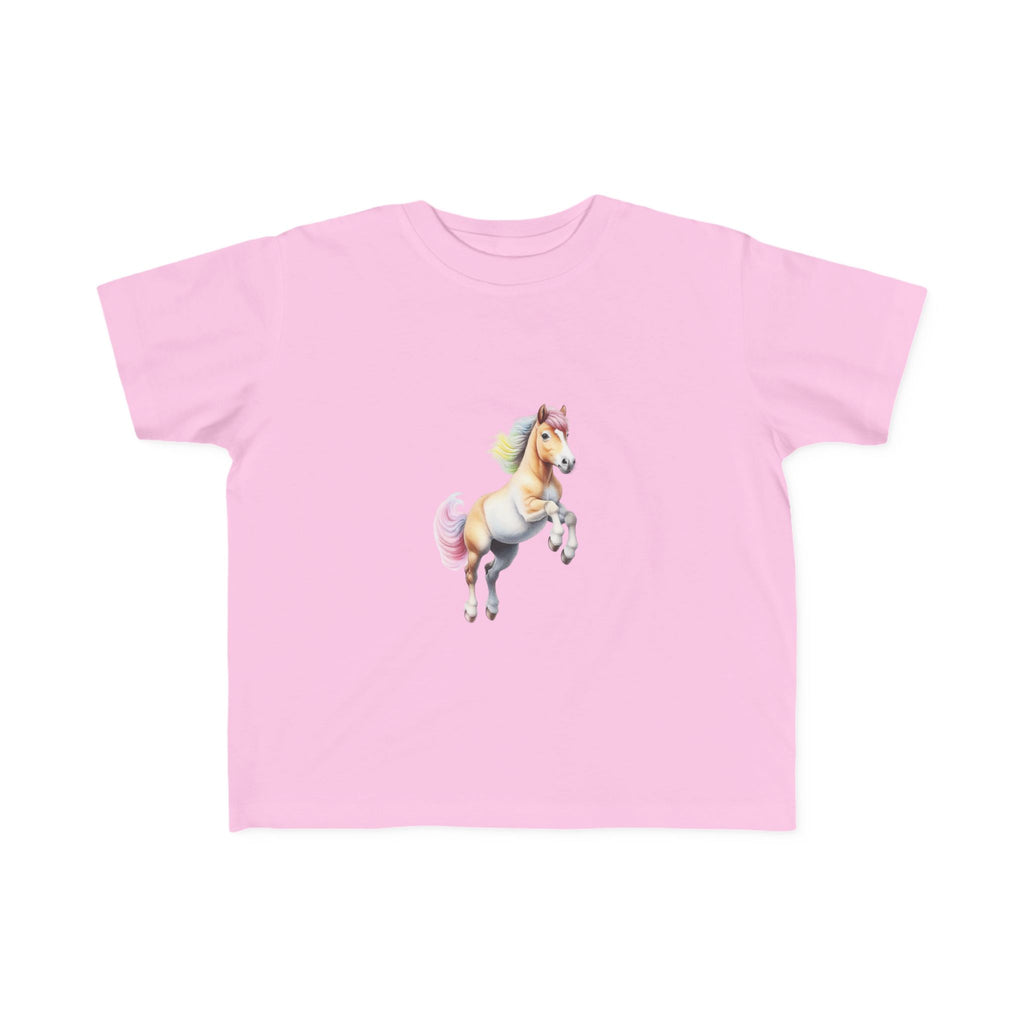 Toddler Unicorn Tee — Pastel Rainbow Magical Horse Shirt for Kids