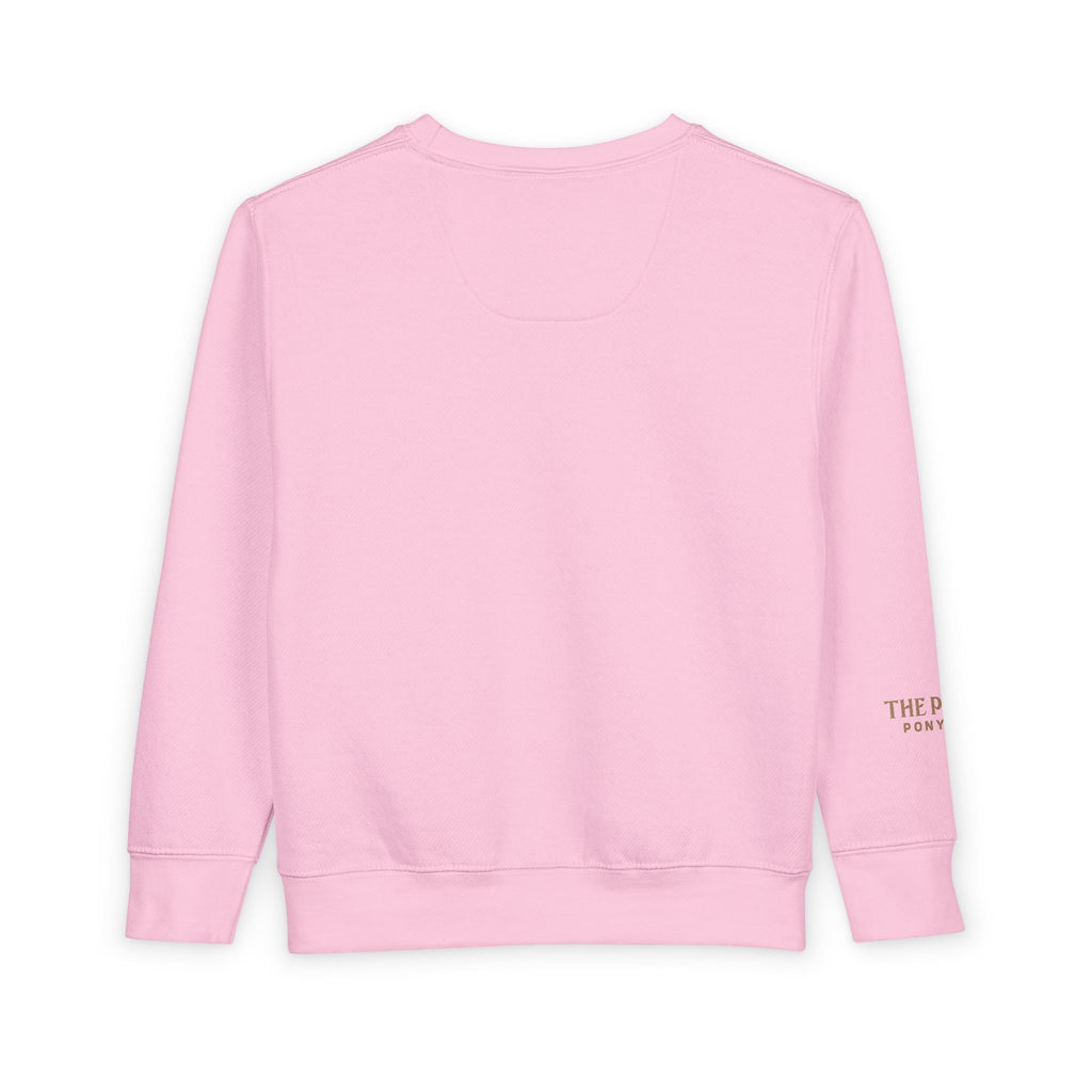 Geometric Pony Toddler Sweatshirt | Minimal Horse Graphic