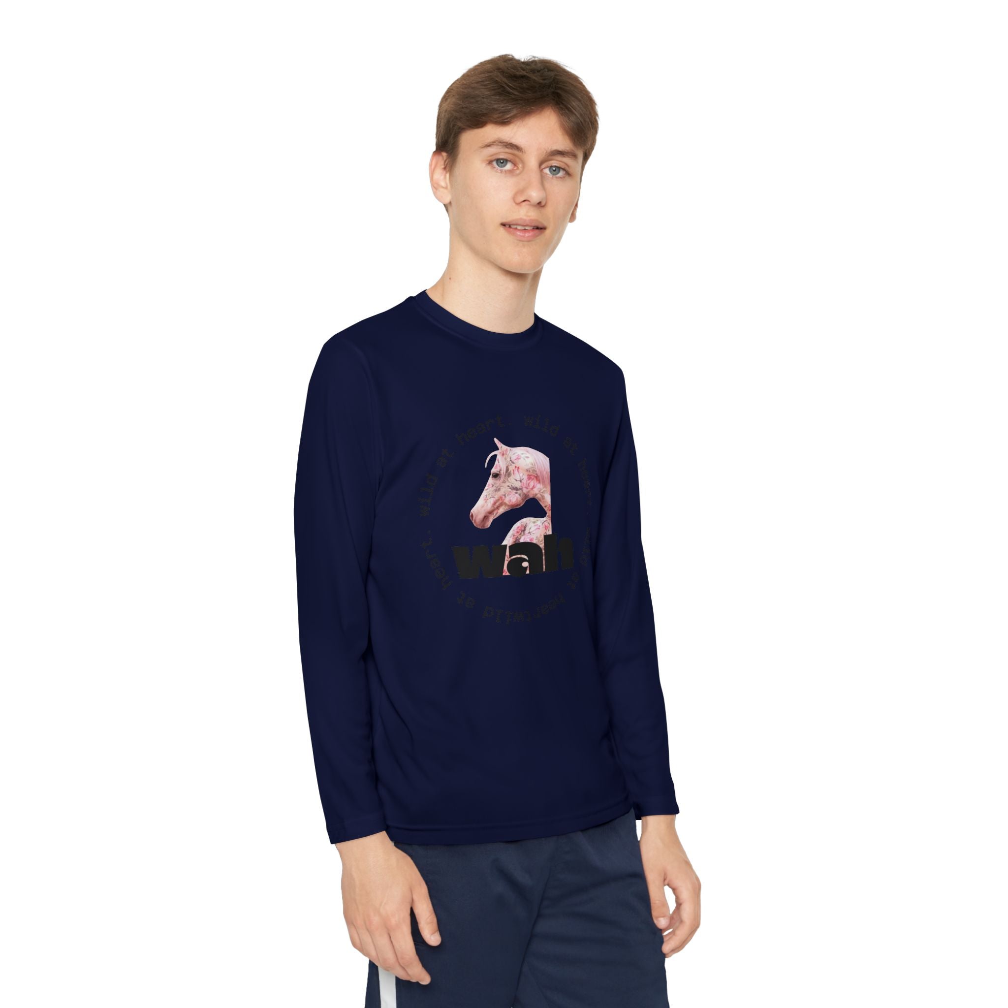 'Wild at Heart' Horse Long Sleeve Graphic Tee