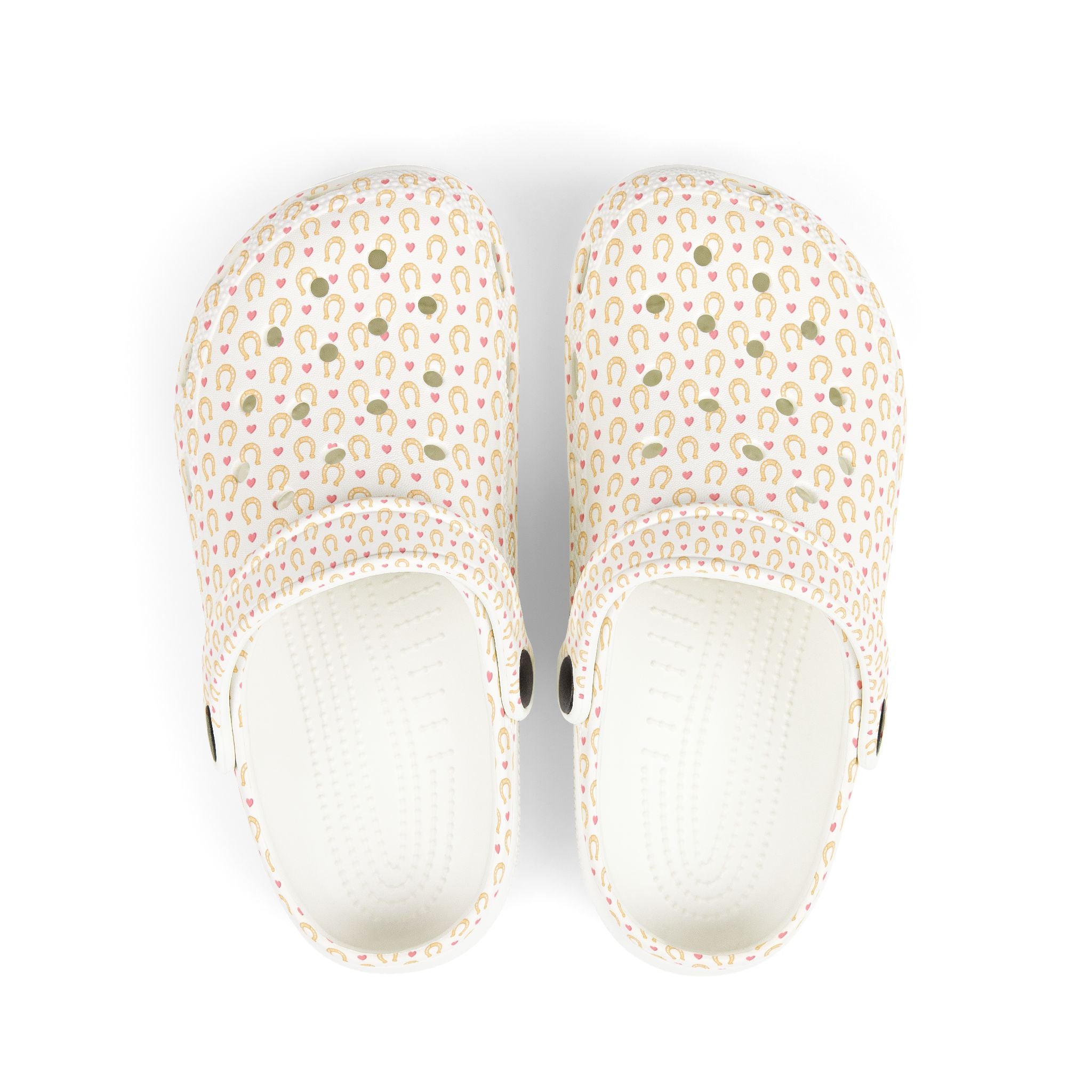 Kids Rainbow Heart Foam Clogs —Personalisable Pink EVA Slip-On Sandals