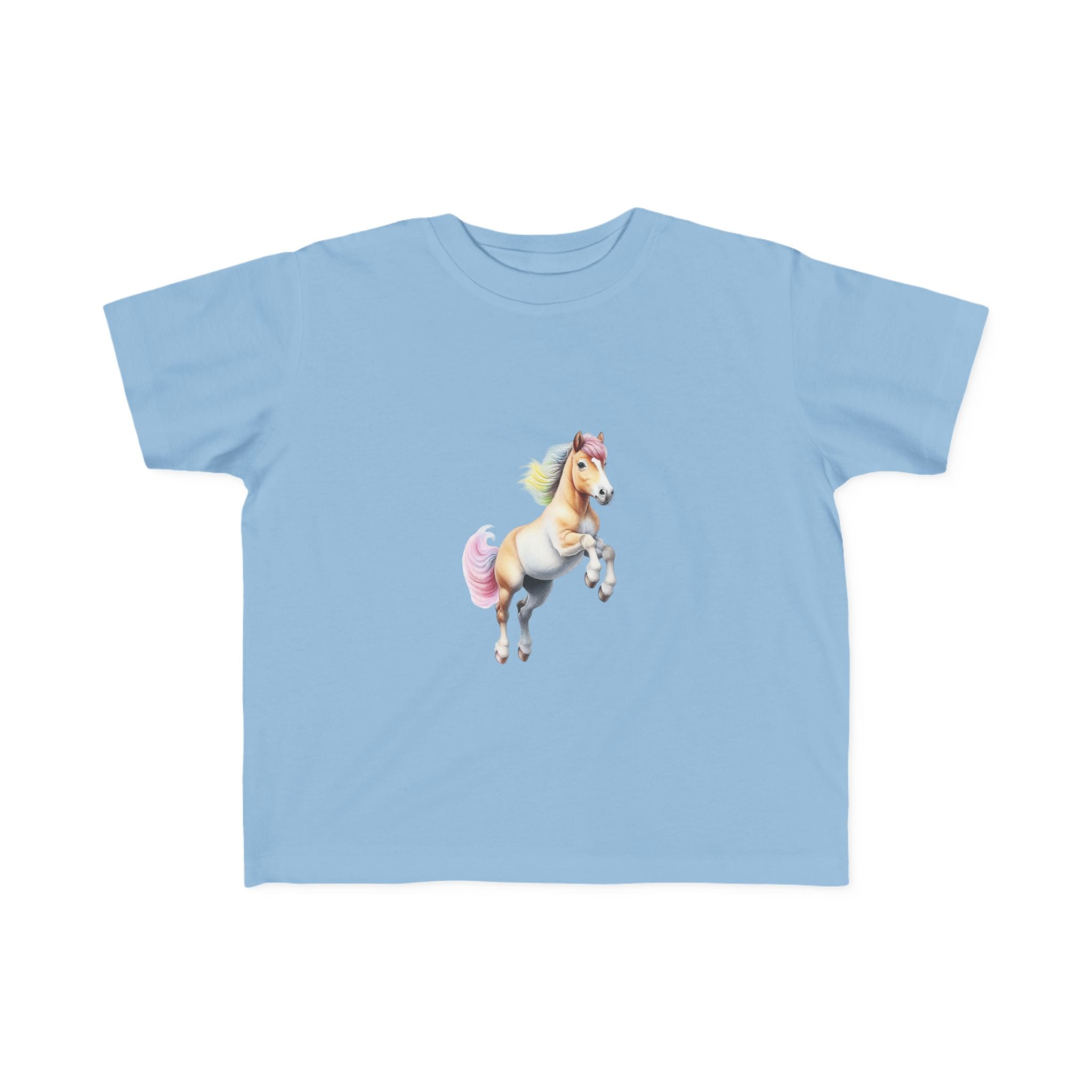 Toddler Unicorn Tee — Pastel Rainbow Magical Horse Shirt for Kids
