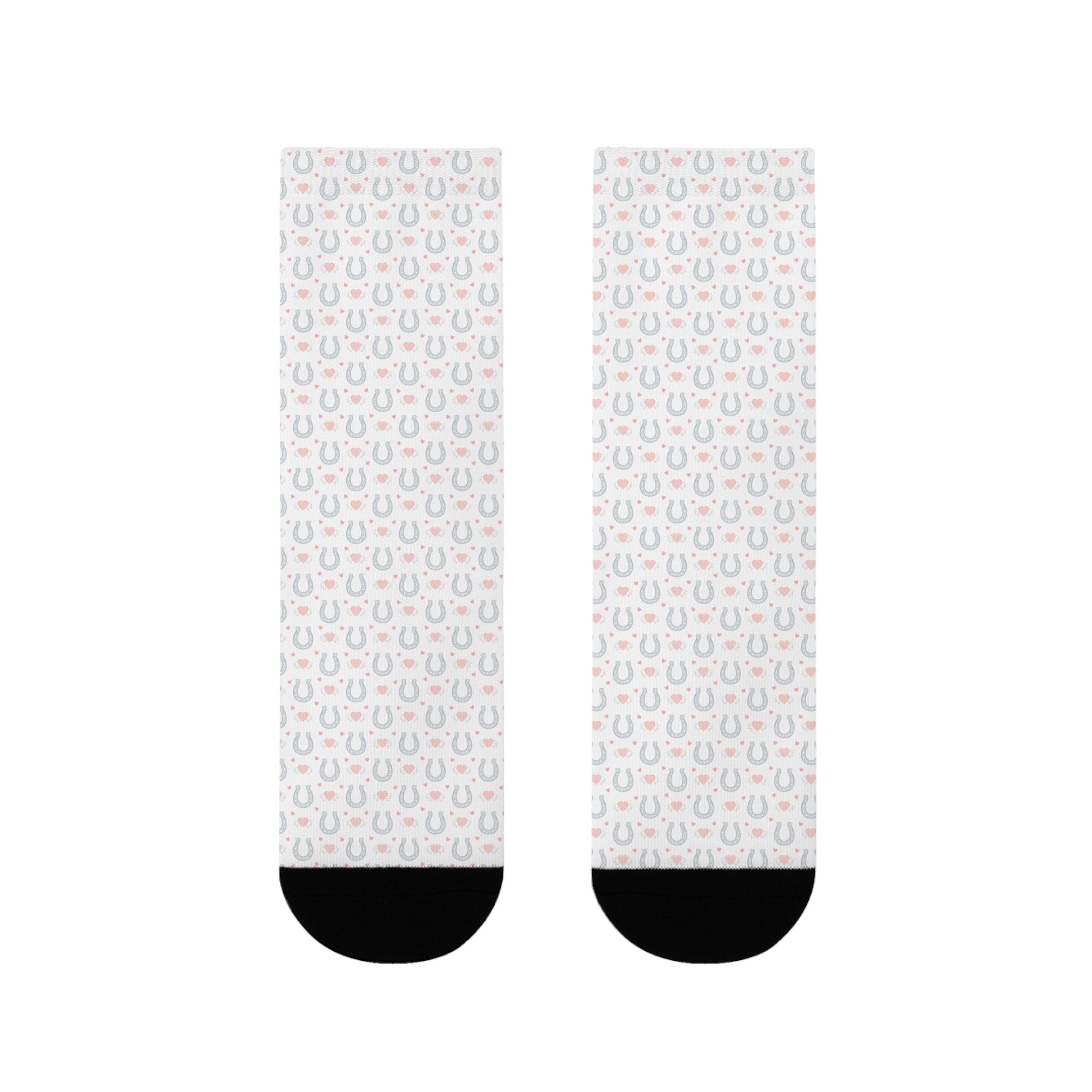 Pastel Rainbow Pattern Crew Socks | Sublimation Socks