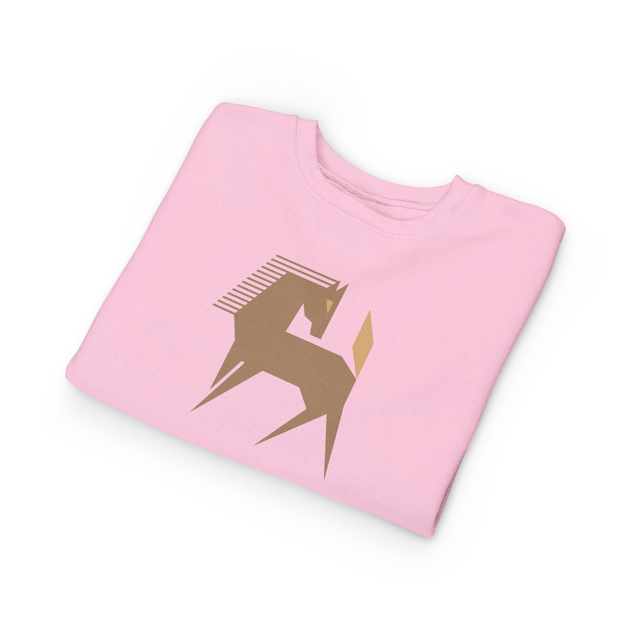 Geometric Pony Toddler Sweatshirt | Minimal Horse Graphic