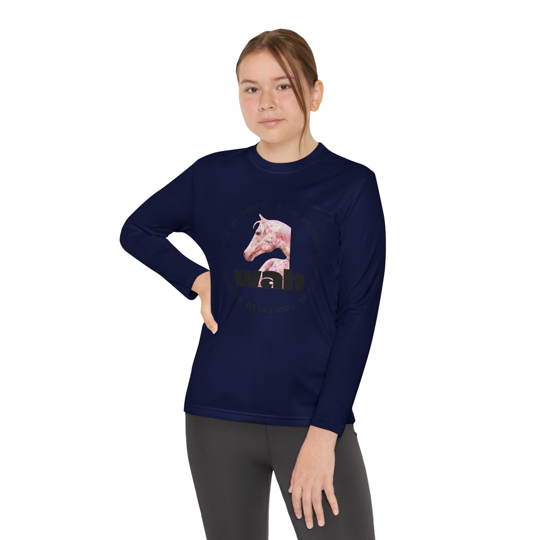 'Wild at Heart' Horse Long Sleeve Graphic Tee