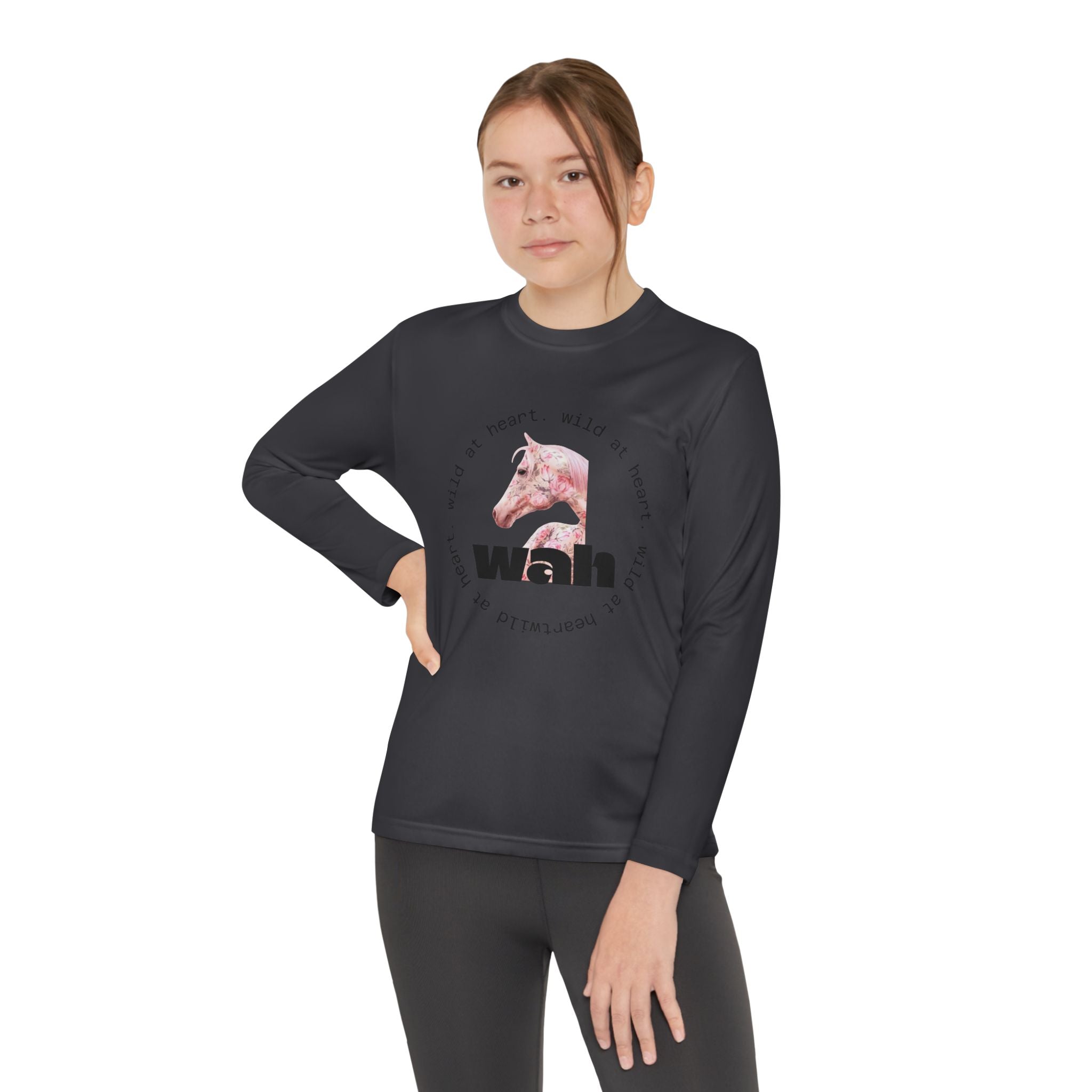 'Wild at Heart' Horse Long Sleeve Graphic Tee