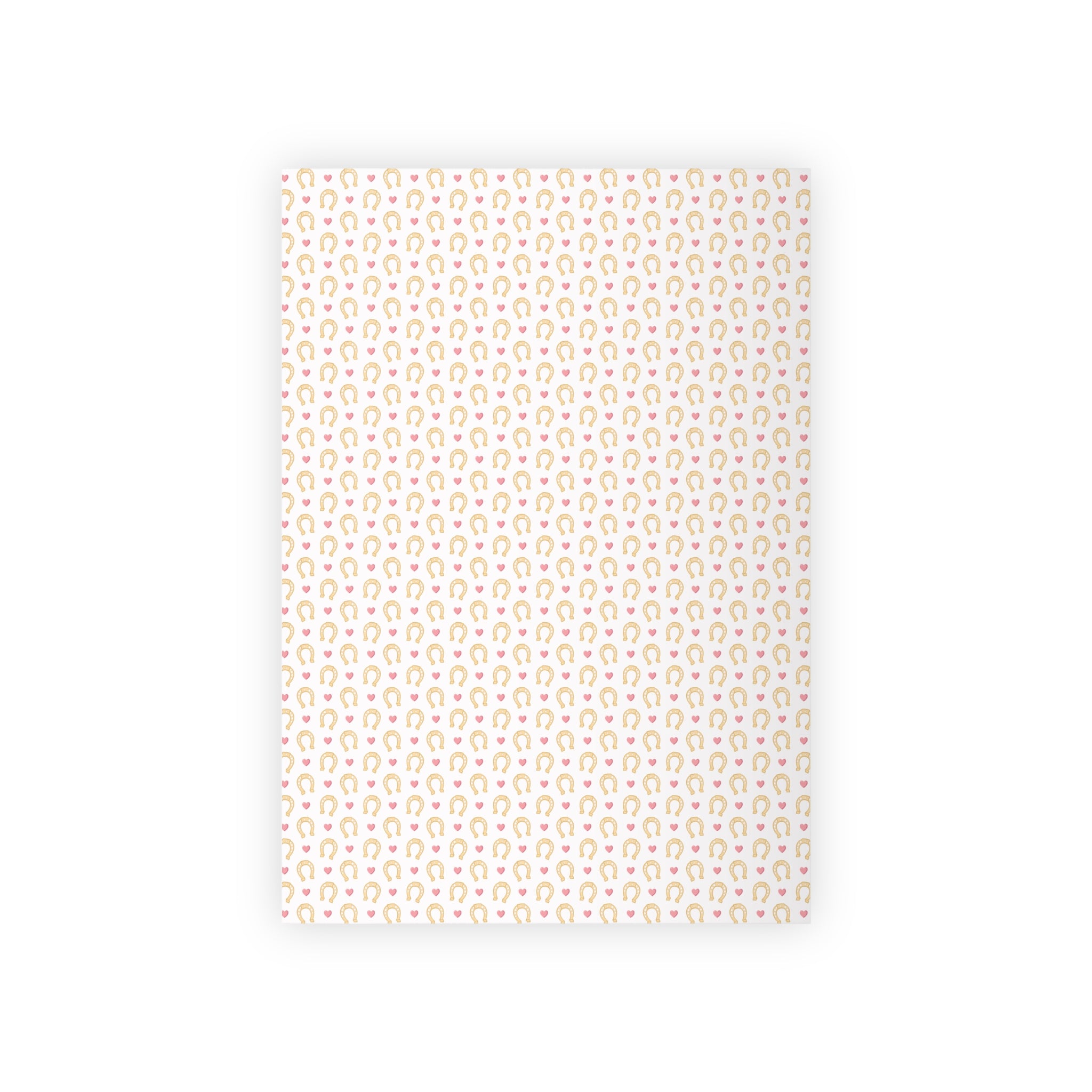 Hearts & Horse Shoe Wrapping Paper Rolls