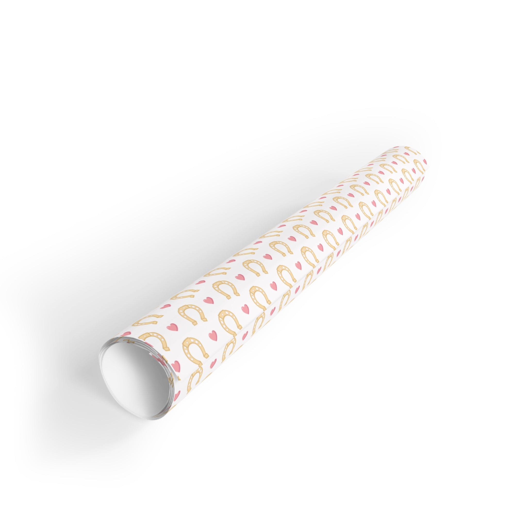 Hearts & Horse Shoe Wrapping Paper Rolls