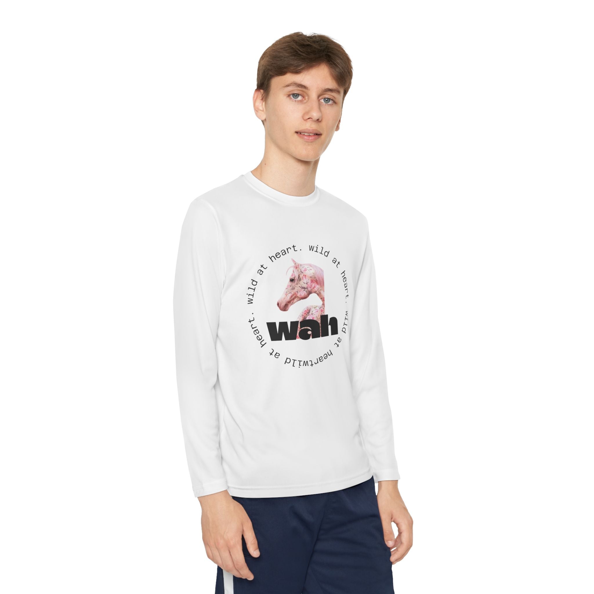 'Wild at Heart' Horse Long Sleeve Graphic Tee