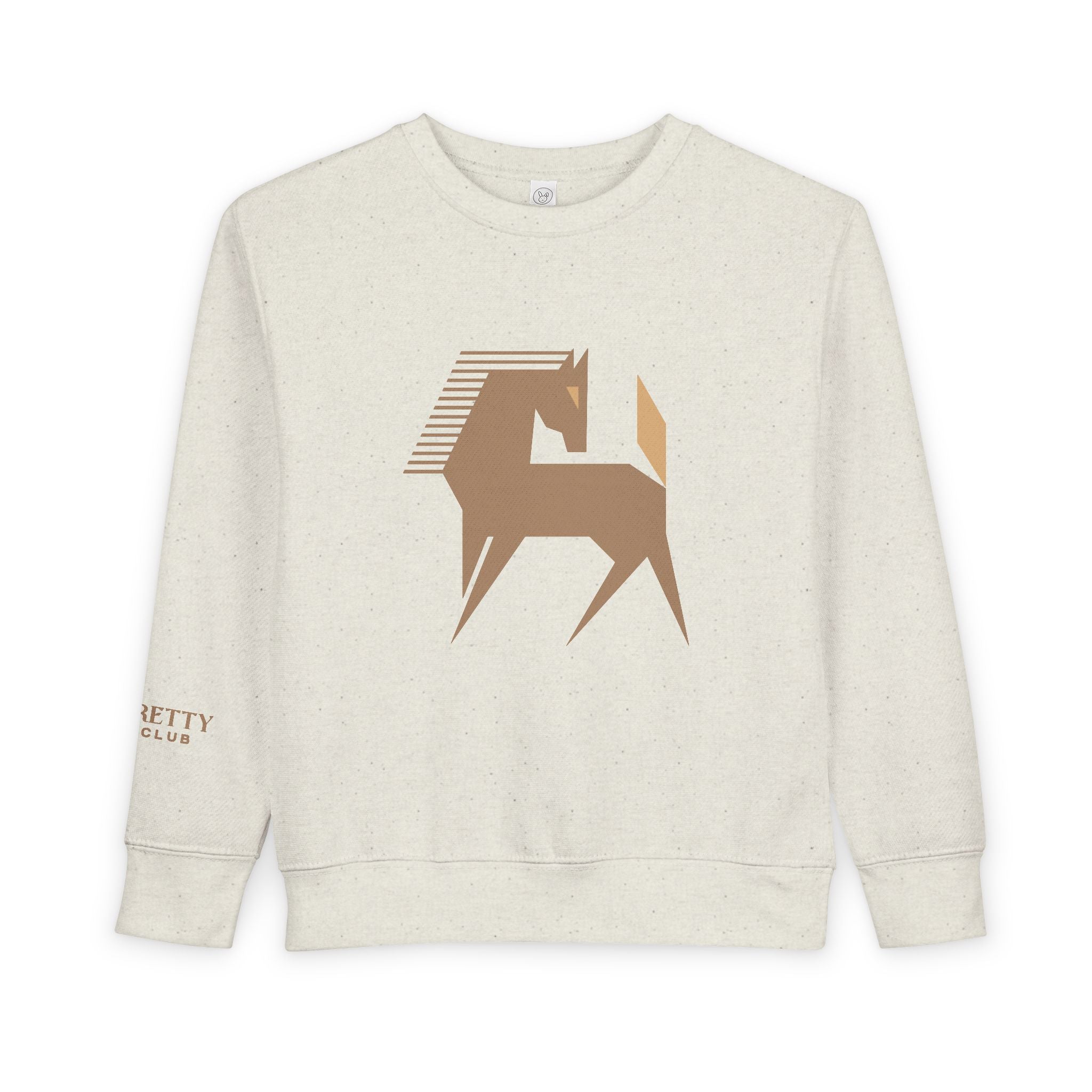 Geometric Pony Toddler Sweatshirt | Minimal Horse Graphic