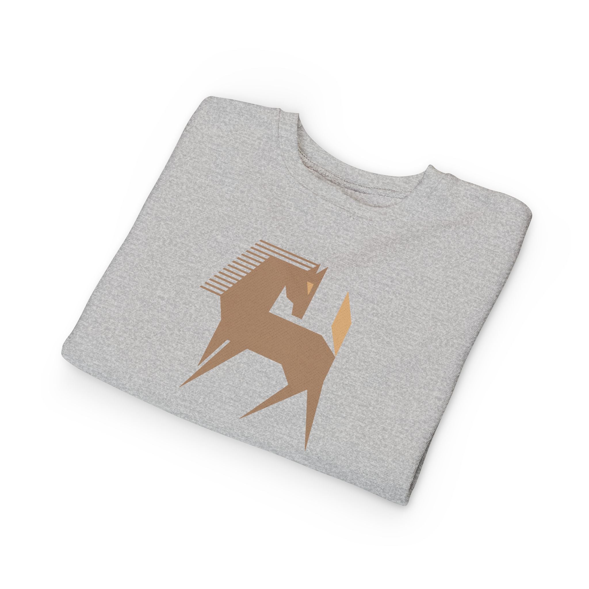 Geometric Pony Toddler Sweatshirt | Minimal Horse Graphic