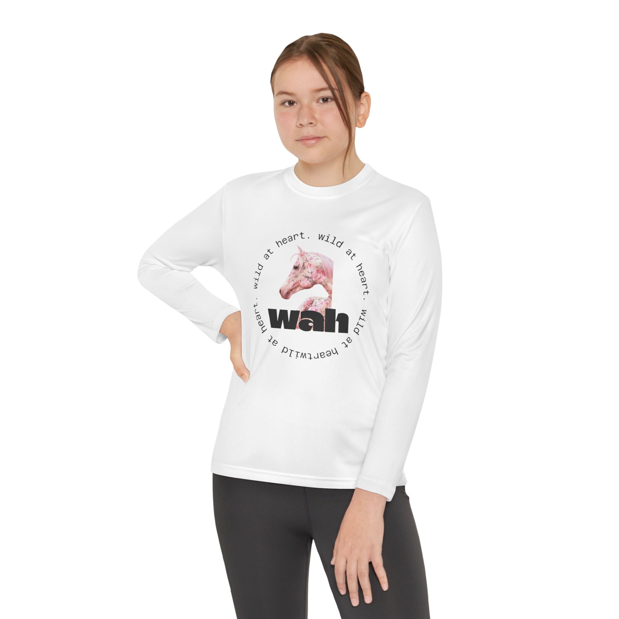 'Wild at Heart' Horse Long Sleeve Graphic Tee