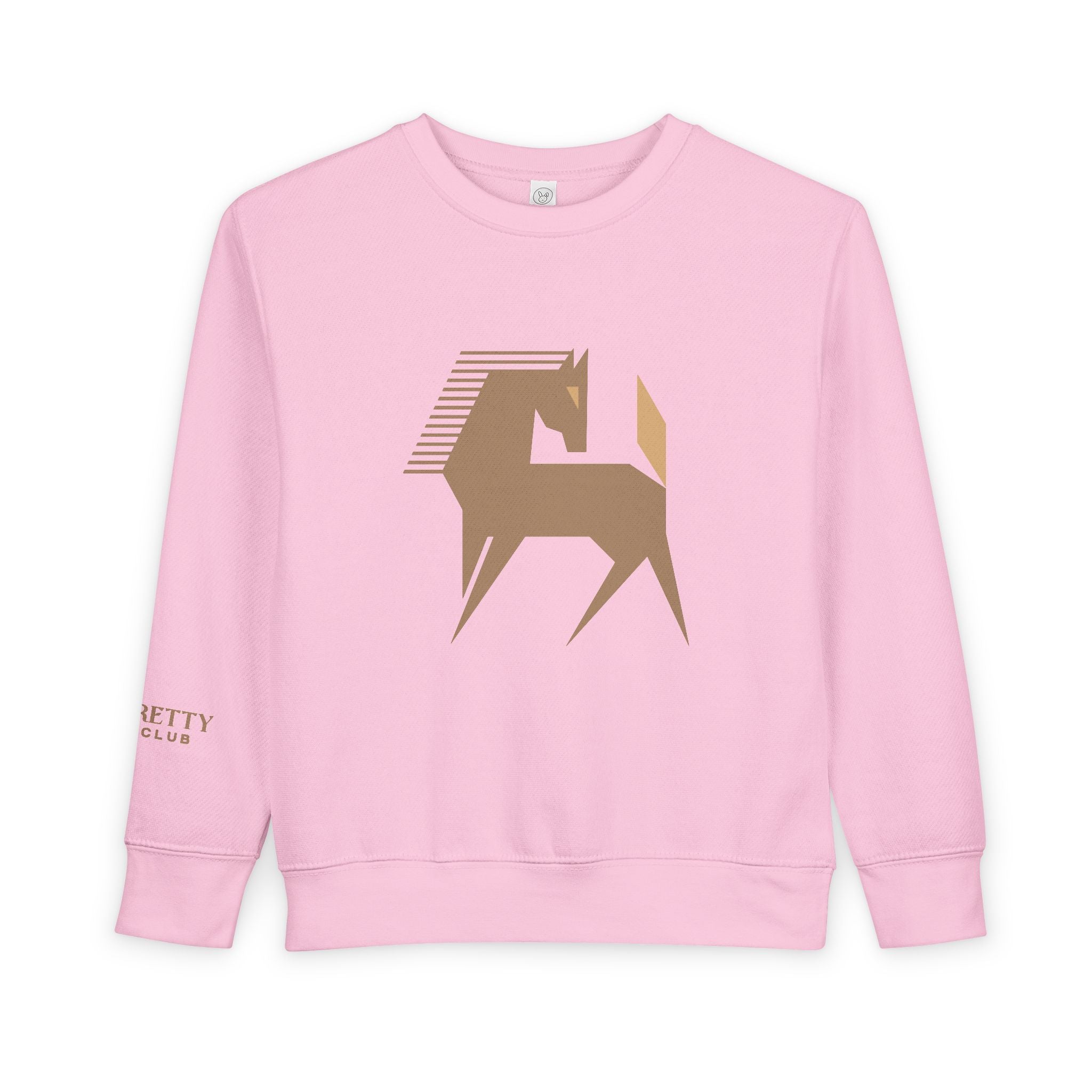 Geometric Pony Toddler Sweatshirt | Minimal Horse Graphic
