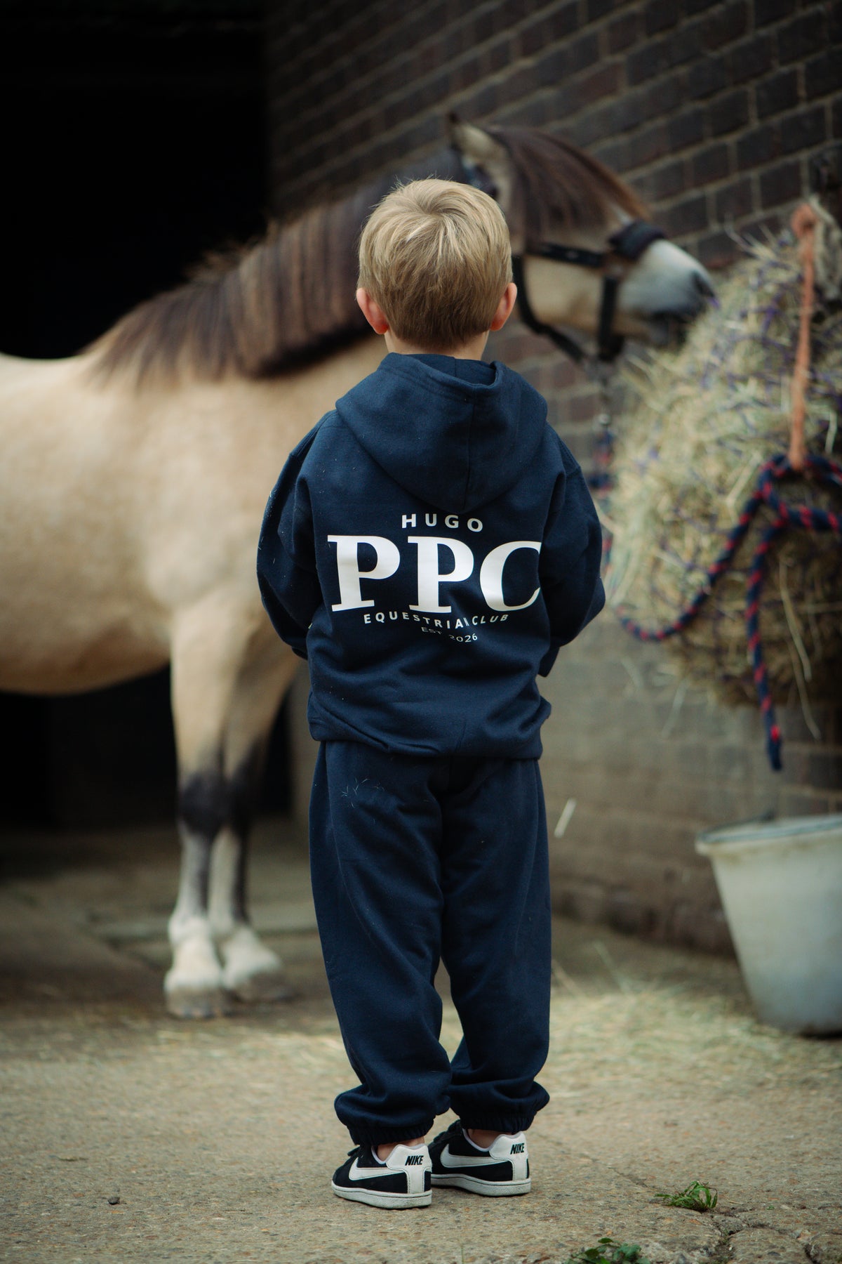 Boys’ Personalised PPC Equestrian Tracksuit – Navy