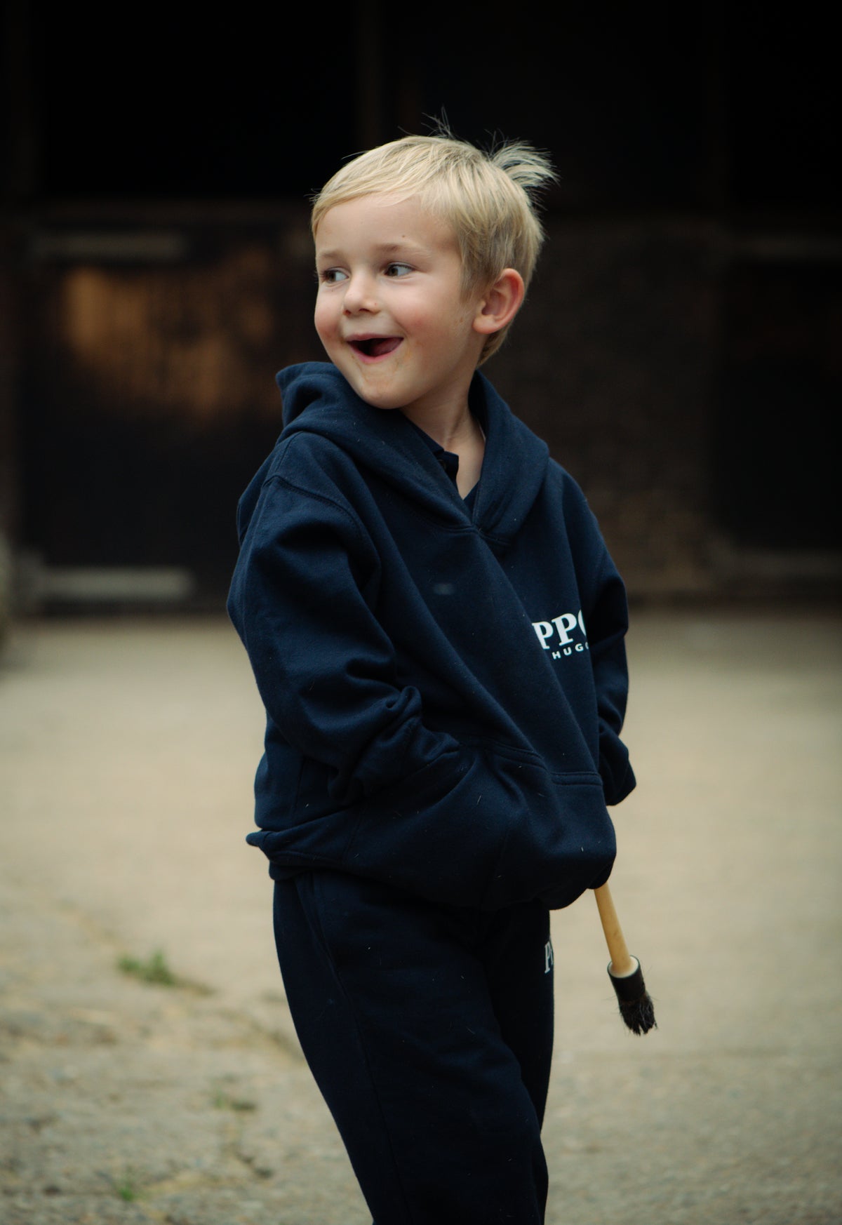 Boys’ Personalised PPC Equestrian Hoodie – Navy