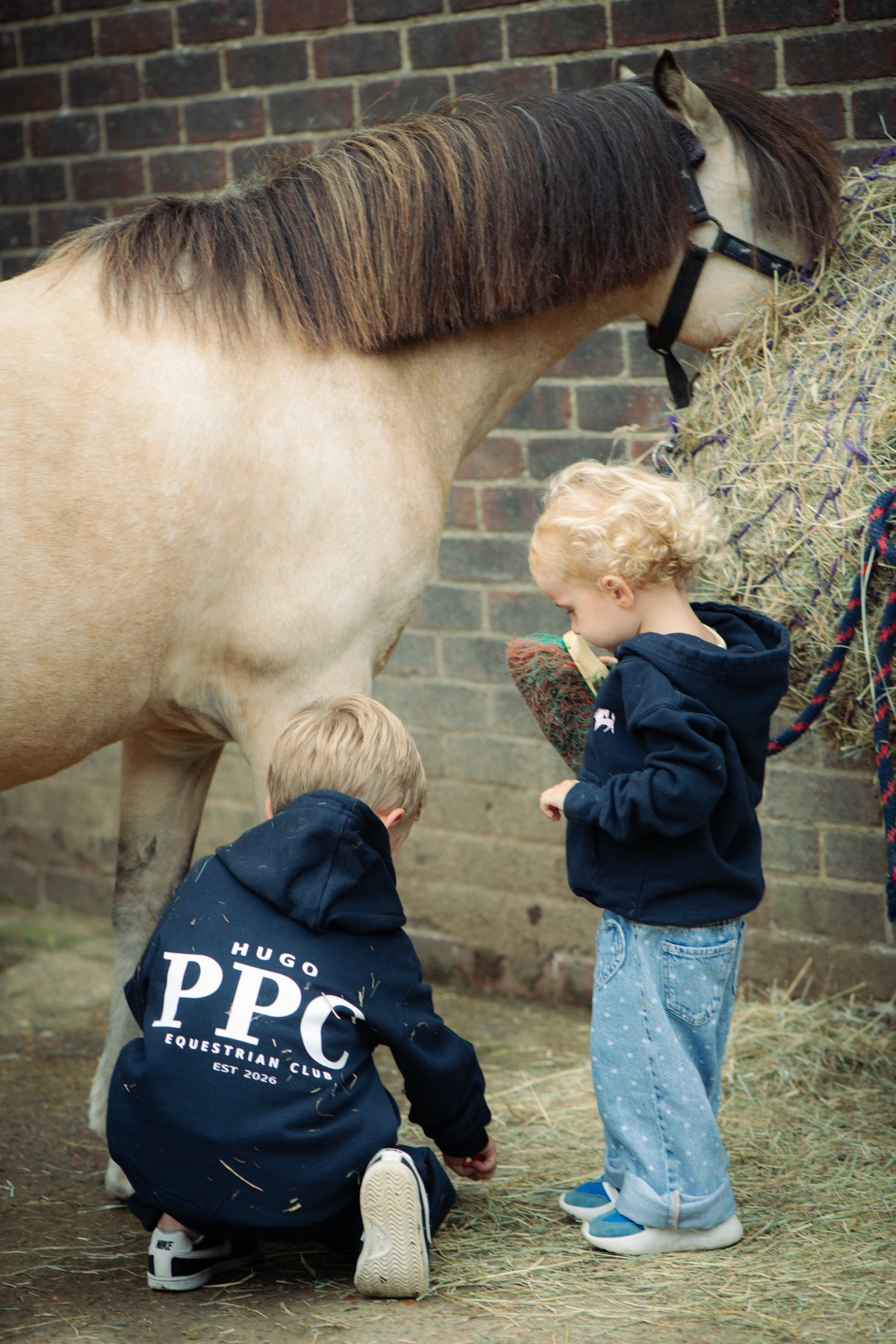 Boys’ Personalised PPC Equestrian Hoodie – Navy