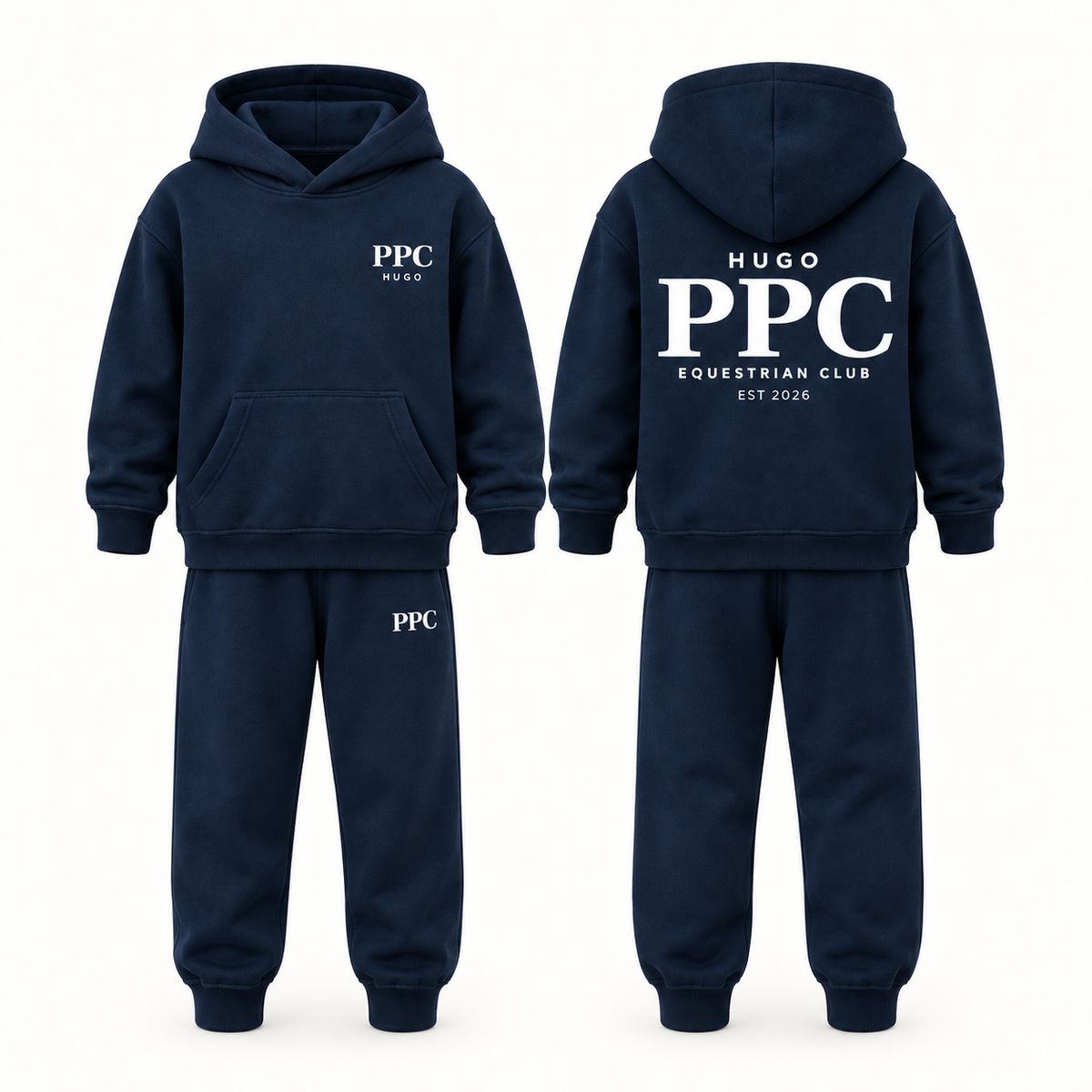 Boys’ Personalised PPC Equestrian Tracksuit – Navy