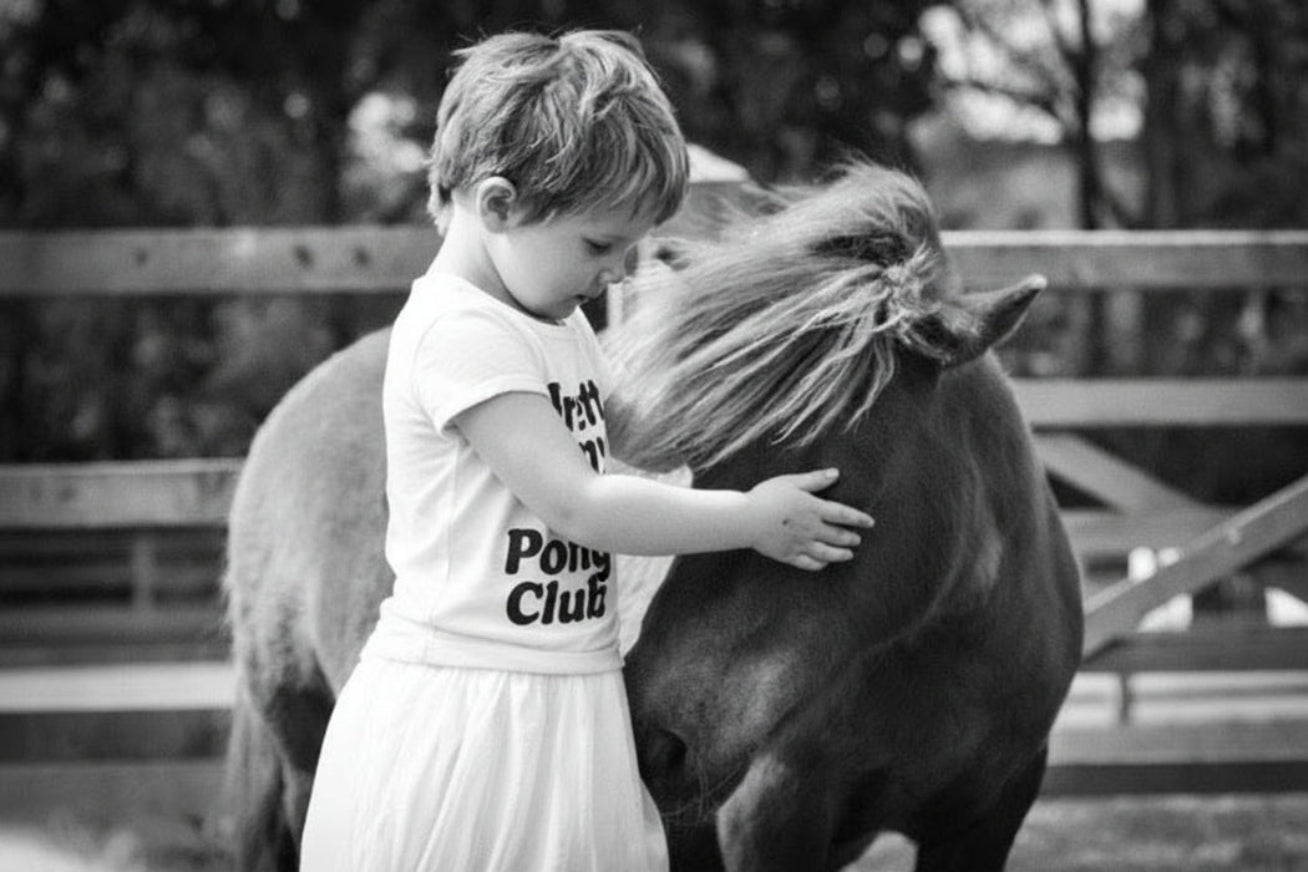 pretty pony club, horse pony themed clothing and gifts for kids