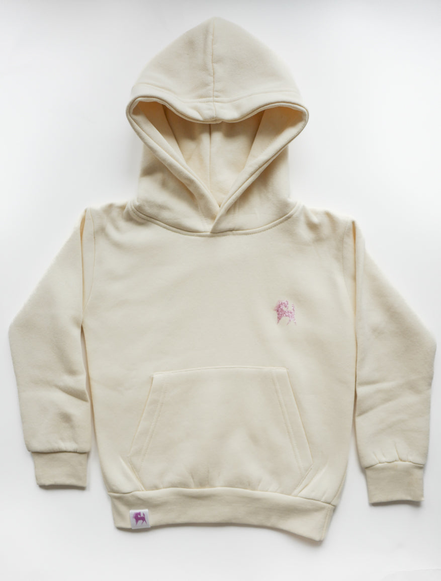 Coco Cream Tracksuit with Pink Glitter Horse